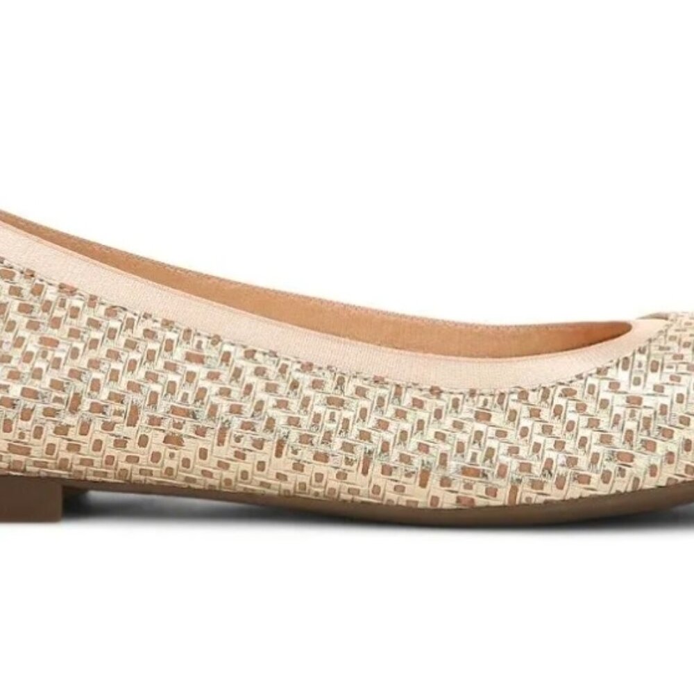 Vionic Anita Gold Metallic Ballet Flats Women's Size 6 NEW Resort Wear